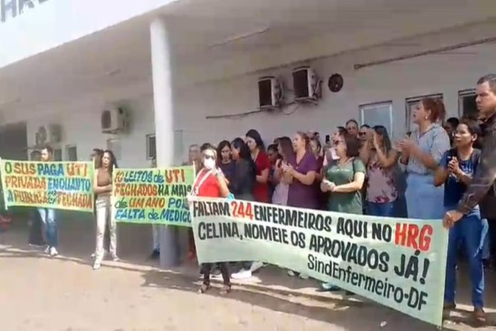 servidores-fazem-protesto-e-pedem-reabertura-de-leitos-de-uti-do-hrg.-veja-video