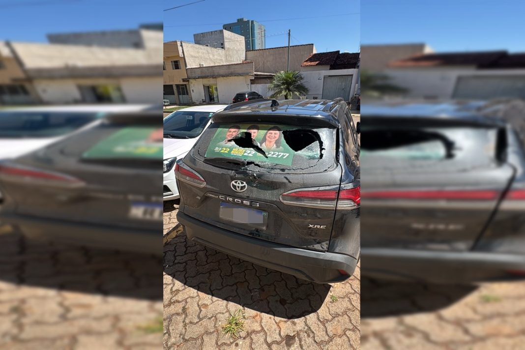equipe-de-candidata-em-goias-denuncia-ataque-a-carro-da-campanha-no-entorno
