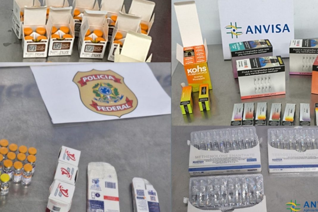 anvisa-apreende-tirzepatida-e-anabolizantes-irregulares-no-galeao