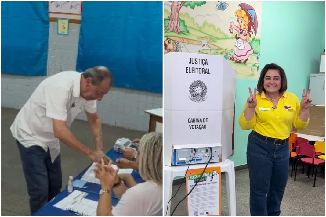 amazonas:-omar-aziz-e-professora-maria-do-carmo-votam-em-manaus